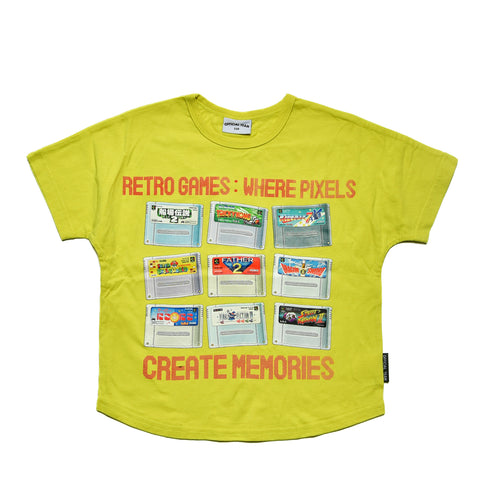 【オフィシャルチーム】クールタッチレトロゲームロゴTシャツ|90cm~150cm|1125405