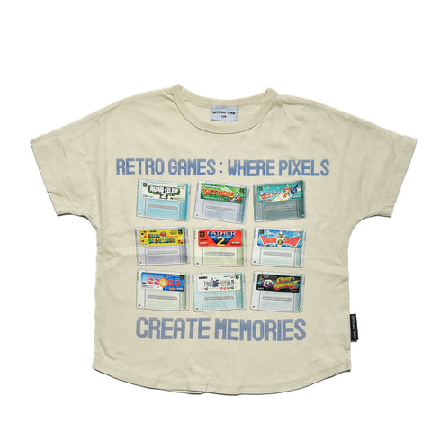 【オフィシャルチーム】クールタッチレトロゲームロゴTシャツ|90cm~150cm|1125405