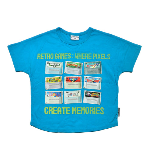 【オフィシャルチーム】クールタッチレトロゲームロゴTシャツ|90cm~150cm|1125405