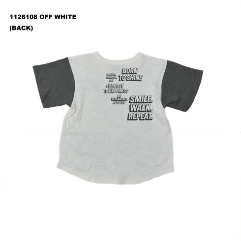 S/Ⅿ/L【OFFICIALTEAM】スラブ天竺スマイルロゴTシャツ1126108m