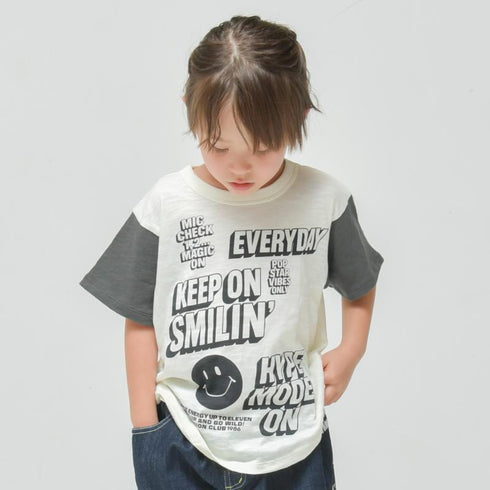 90~150【OFFICIALTEAM】スラブ天竺スマイルロゴTシャツ1126108