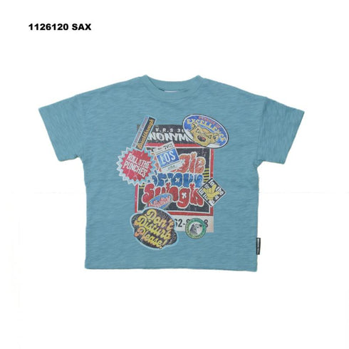 S/Ⅿ/L【OFFICIALTEAM】スラブ天竺 ステッカー柄Tシャツ_1126120m