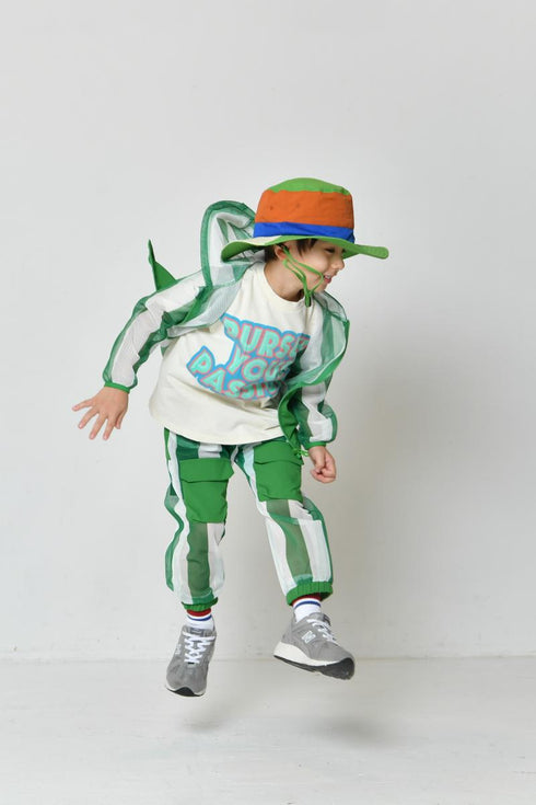 防虫加工で快適なアウトドアを♪S/Ⅿ【 OFFICIALTEAM】インセクトガード総柄メッシュパンツ 1126426