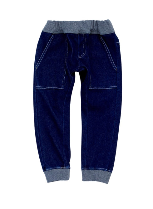【90~120cm】カットデニムジョガーパンツ★1223161★【OFFICIALTEAM】