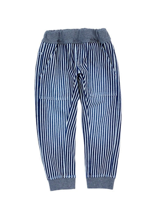 【90~120cm】カットデニムジョガーパンツ★1223161★【OFFICIALTEAM】