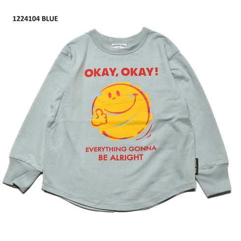 【90~120】★オフィシャルチーム★ スマイルロゴTシャツ(1224104)