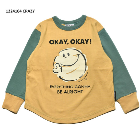 【90~120】★オフィシャルチーム★ スマイルロゴTシャツ(1224104)