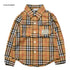 【130~150】★オフィシャルチーム★チェック柄シャツ(1224120j)