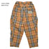 【130~150】★オフィシャルチーム★チェック柄タックワイドパンツ(1224121j)