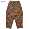 【130~150】★オフィシャルチーム★チェック柄タックワイドパンツ(1224121j)