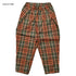 【S/M/L】★オフィシャルチーム★チェック柄タックワイドパンツ(1224121m)