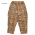 【130~150】★オフィシャルチーム★チェック柄タックワイドパンツ(1224121j)