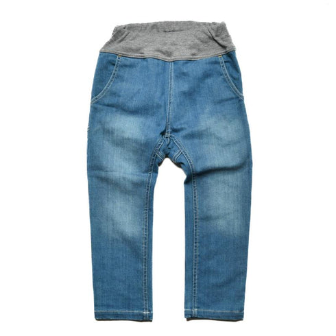 【90~120】★オフィシャルチーム★カットデニムサルエルパンツ(1224125)