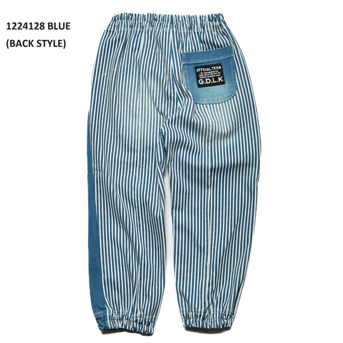 【90~120】★オフィシャルチーム★カットデニムピンタックジョガーパンツ(1224128)