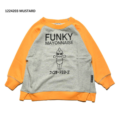 【130~150】★オフィシャルチーム★裏毛マヨネーズロゴトレーナー(1224203j)
