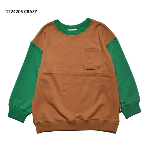 【90~120】★オフィシャルチーム★裏毛ダイナソーポケットトレーナー(1224205)