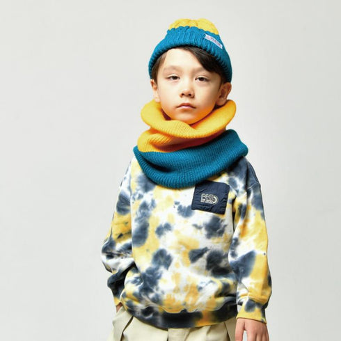 【90~120】★オフィシャルチーム★裏毛タイダイ染めポケットトレーナー(1224210)