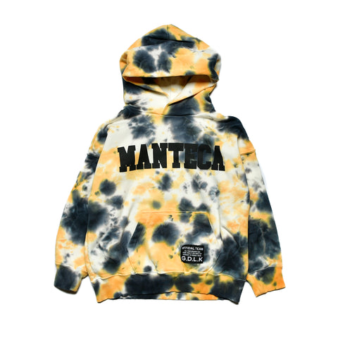 【130~150】★オフィシャルチーム★裏毛タイダイ染めワイドパーカー(1224211j)