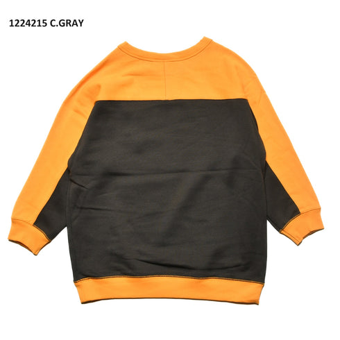 【90~120】★オフィシャルチーム★裏毛2トーンポケットトレーナー(1224215)