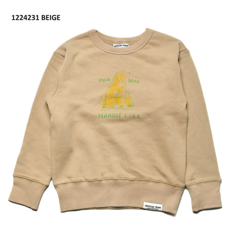 【130~150】★オフィシャルチーム★裏毛海洋生物ロゴレーナー(1224231j)