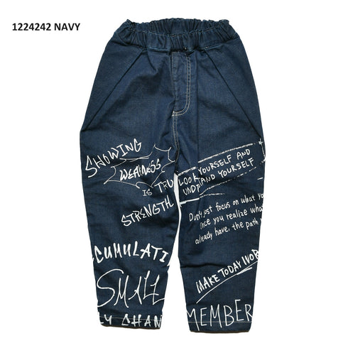 【S/M/L】★オフィシャルチーム★プレミアコットンデニムワイドパンツ(1224242m)