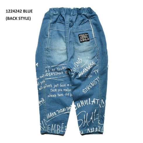 【S/M/L】★オフィシャルチーム★プレミアコットンデニムワイドパンツ(1224242m)