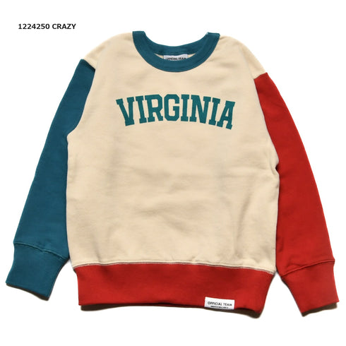 【S/M/L】★オフィシャルチーム★裏毛カレッジロゴレーナー(1224250m)