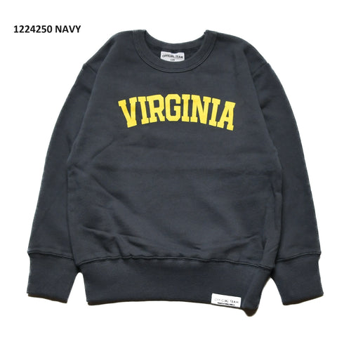 【S/M/L】★オフィシャルチーム★裏毛カレッジロゴレーナー(1224250m)