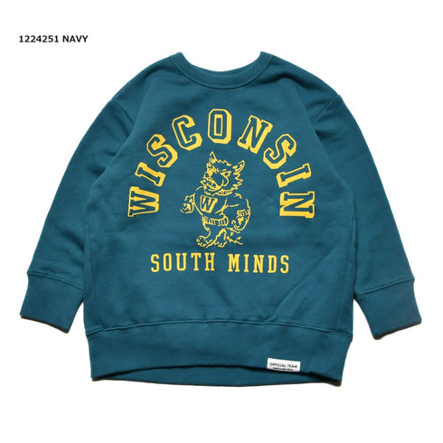 【90~120】★オフィシャルチーム★裏毛WISCONSINトレーナー(1224251)
