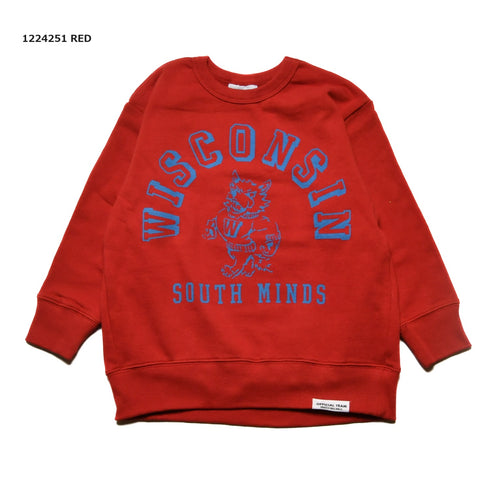 【S/M/L】★オフィシャルチーム★裏毛WISCONSINトレーナー(1224251m)