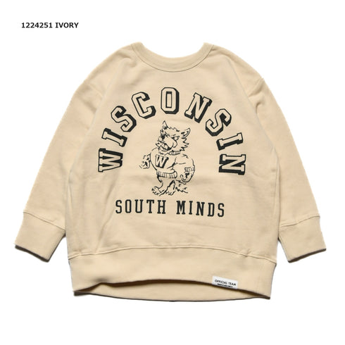 【S/M/L】★オフィシャルチーム★裏毛WISCONSINトレーナー(1224251m)