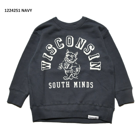 【S/M/L】★オフィシャルチーム★裏毛WISCONSINトレーナー(1224251m)
