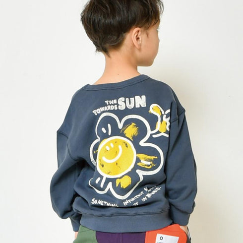 【90~120】★オフィシャルチーム★裏毛スマイルロゴトレーナー(1224252)