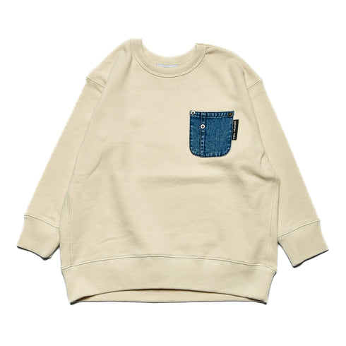 【S/M/L】★オフィシャルチーム★裏毛デニムポケットトレーナー(1224254m)