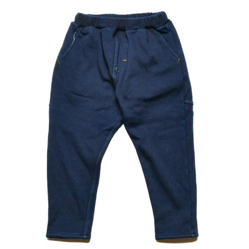 【130~150】★オフィシャルチーム★インディゴシャギーワイドサルエル(1224270j)