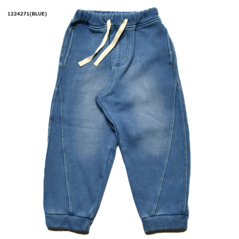 【130~150】★オフィシャルチーム★インディゴシャギースイッチングジョガーパンツ(1224271j)