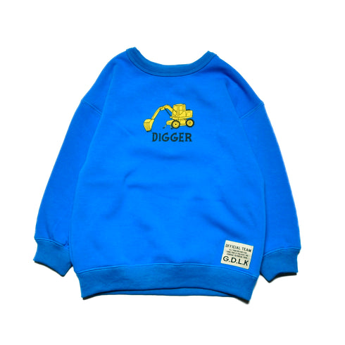 【90~120】★オフィシャルチーム★シャギー裏毛 働く車トレーナー(1224275)