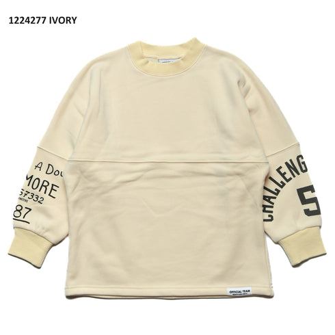 【S/M/L】★オフィシャルチーム★シャギー裏毛ワイドドルマントレーナー(1224277m)