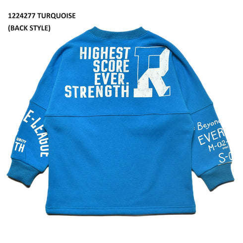 【130~150】★オフィシャルチーム★シャギー裏毛ワイドドルマントレーナー(1224277j)