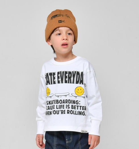 子供服【オフィシャルチーム】20/天竺 スマイルTシャツ 90㎝~150㎝ 1225102