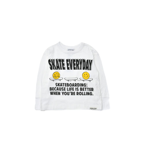 子供服【オフィシャルチーム】20/天竺 スマイルTシャツ 90㎝~150㎝ 1225102