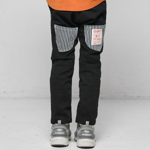 子供服【オフィシャルチーム】ブラックデニムサルエルパンツ 90㎝~150㎝ 1225230