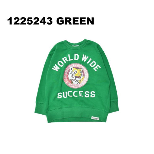 子供服【オフィシャルチーム】オーバーダイ裏毛インクジェットワイドトレーナー 1225243