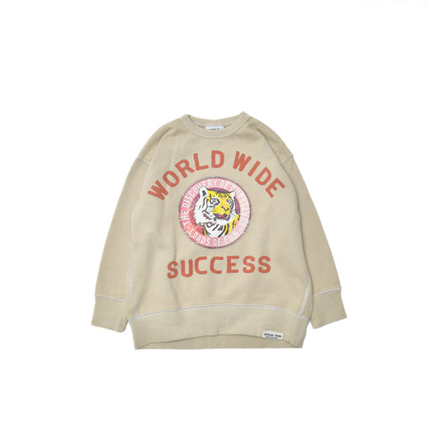 【オフィシャルチーム】オーバーダイ裏毛インクジェットワイドトレーナー S.M.L 大人サイズ 1225243M