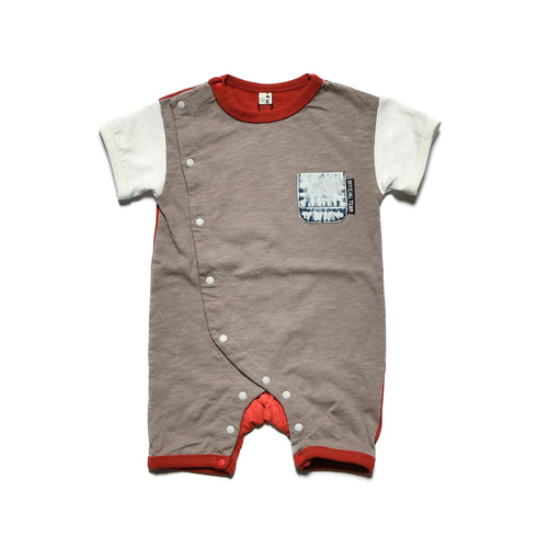 【70/80】スラブ天竺ポテトスナックロゴロンパース 1524530