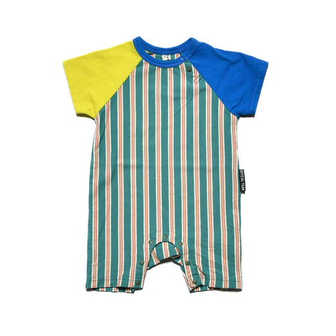 【70/80】ストライプドッキングロンパース 1524531