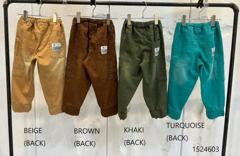 【S/M/L】カラーデニムカーゴジョガーパンツ 1524603m