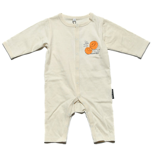 【70/80】スマイルロゴロンパース 1524721