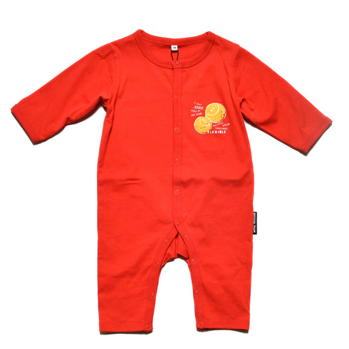 【70/80】スマイルロゴロンパース 1524721