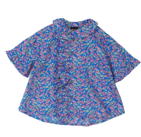 【NEEDLE WORKS】2123101(90cm~120cm)ローンフリルブラウス